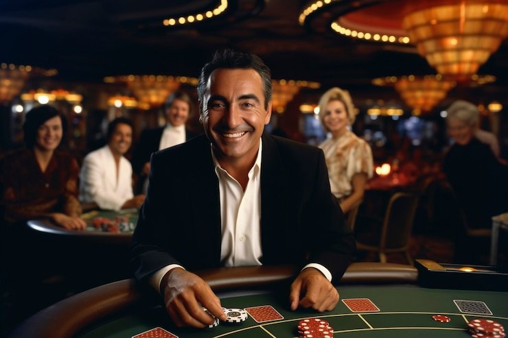 Antarmuka Texas Poker di platform sultantogel menampilkan meja permainan dengan kartu dan chip